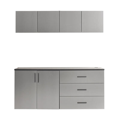 Astro Series Garage Cabinet Set C – 5-Piece, Metallic Gray