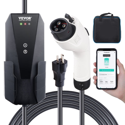 VEVOR EV-B06-US003A Portable EV Charger, 16A, 3.8 kW, 28-Foot Cable
