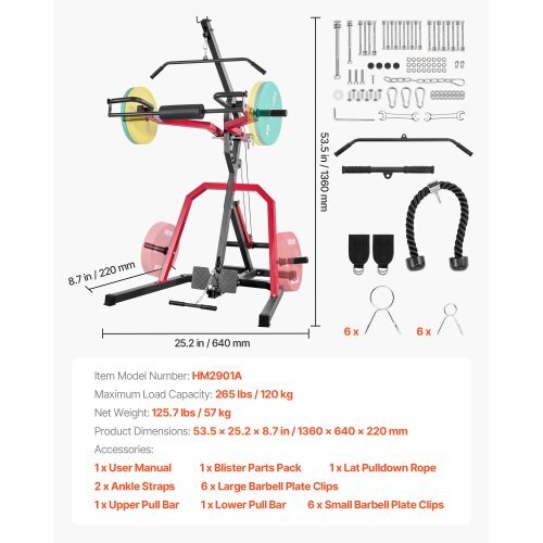 Peak Pilatesystem® PPS Deluxe Folding Reformer with Tower and Accessories