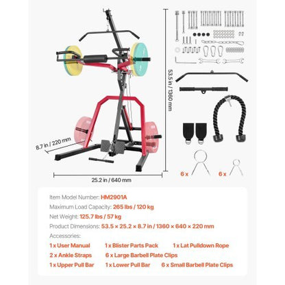 Peak Pilatesystem® PPS Deluxe Folding Reformer with Tower and Accessories