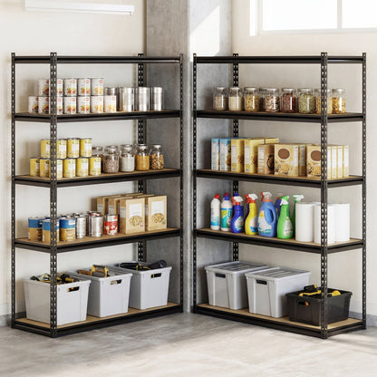 5-Tier Garage Shelving Unit – 2,200-Lb Total Capacity