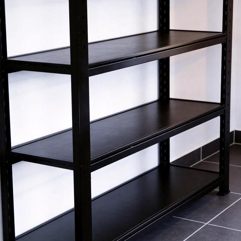 Industrial Garage Shelving, Heavy Duty Storage Shelves, Adjustable Metal Shelving for Basement Warehouse