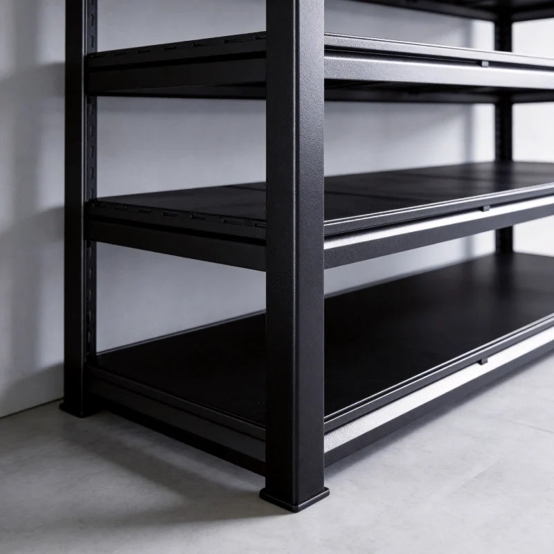 Industrial Garage Shelving, Heavy Duty Storage Shelves, Adjustable Metal Shelving for Basement Warehouse