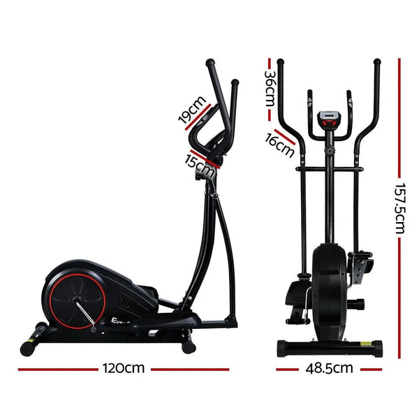 Everfit Elliptical Cross Trainer Exercise Bike with 8-Level Resistance