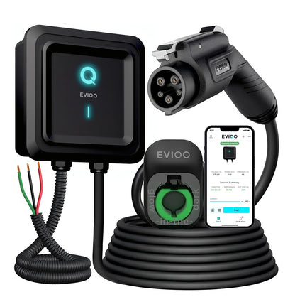 EVIQO Level 2 EV Charger, 48A 11.5 kW, Hardwired, SAE J1772