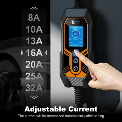 feyree TS-NACS 7kW Portable EV Charger, 32A, Smart App Control