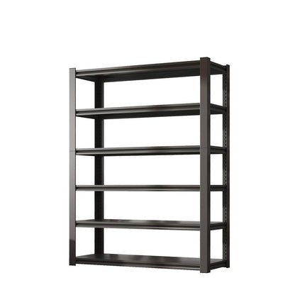 82 In. H 6-Tier Metal Shelve, 2400 Lbs. Heavy Duty Storage Shelve, Adjustable Garage Shelf Industrial Utility Rack-Black