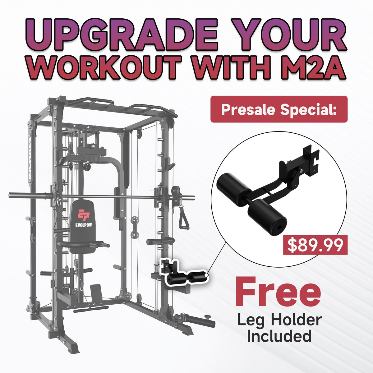 M2A Brute All-In-One Smith Machine Home Gym — product view 4