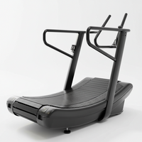Manual Treadmill Built for Natural Running, Non Electric, 440 lb Capacity, LED Display, 4 Resistance Levels — product view 2